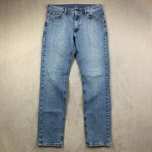 Mott & Bow Mens Pants 32 Blue Jeans Slim Fit Tapered Denim Cotton Stretch 32x31